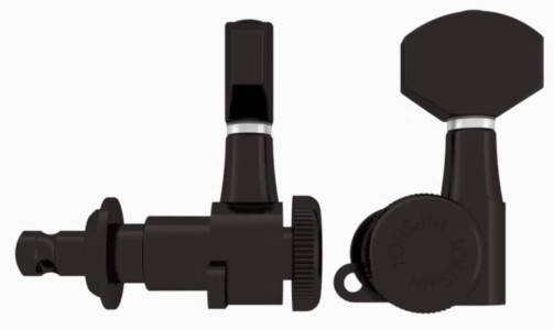 Hipshot Grip-Lock Closed Guitar Tuning Machine - Treble Side (Right) - Black