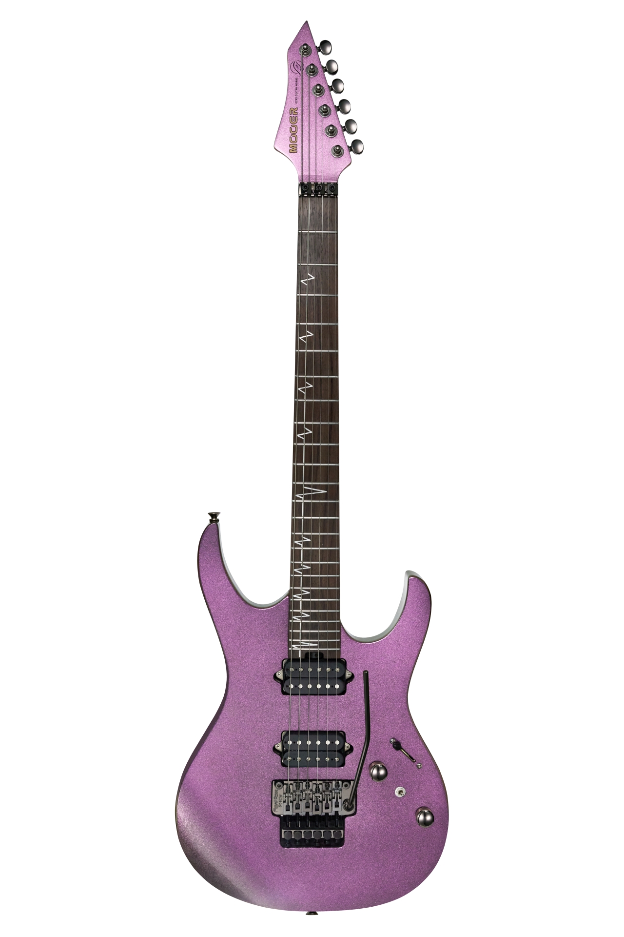 Mooer MMT100 FR Guitar, Floyd Rose Tremolo - Aurora Pink