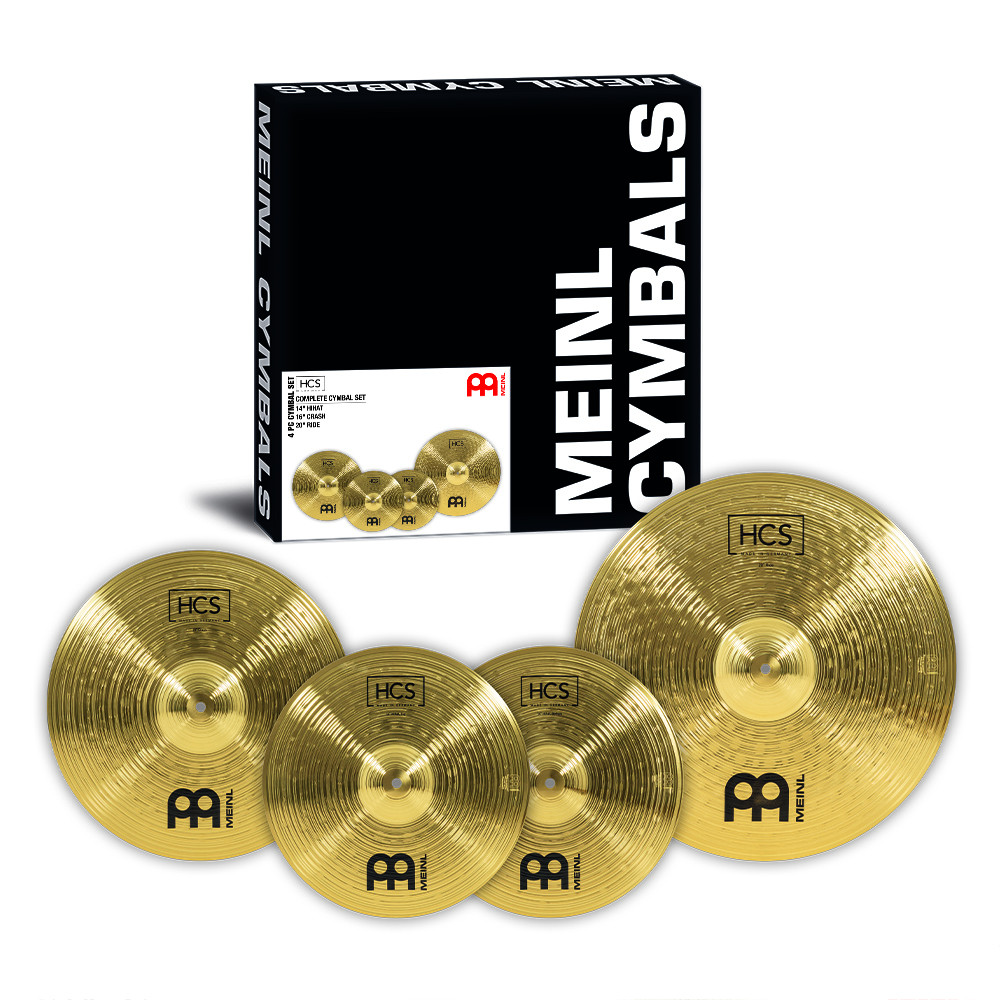 Meinl HCS141620 Cymbals HCS komplettes Beckenset - 14" Hihat, 16" Crash, 20" Ride