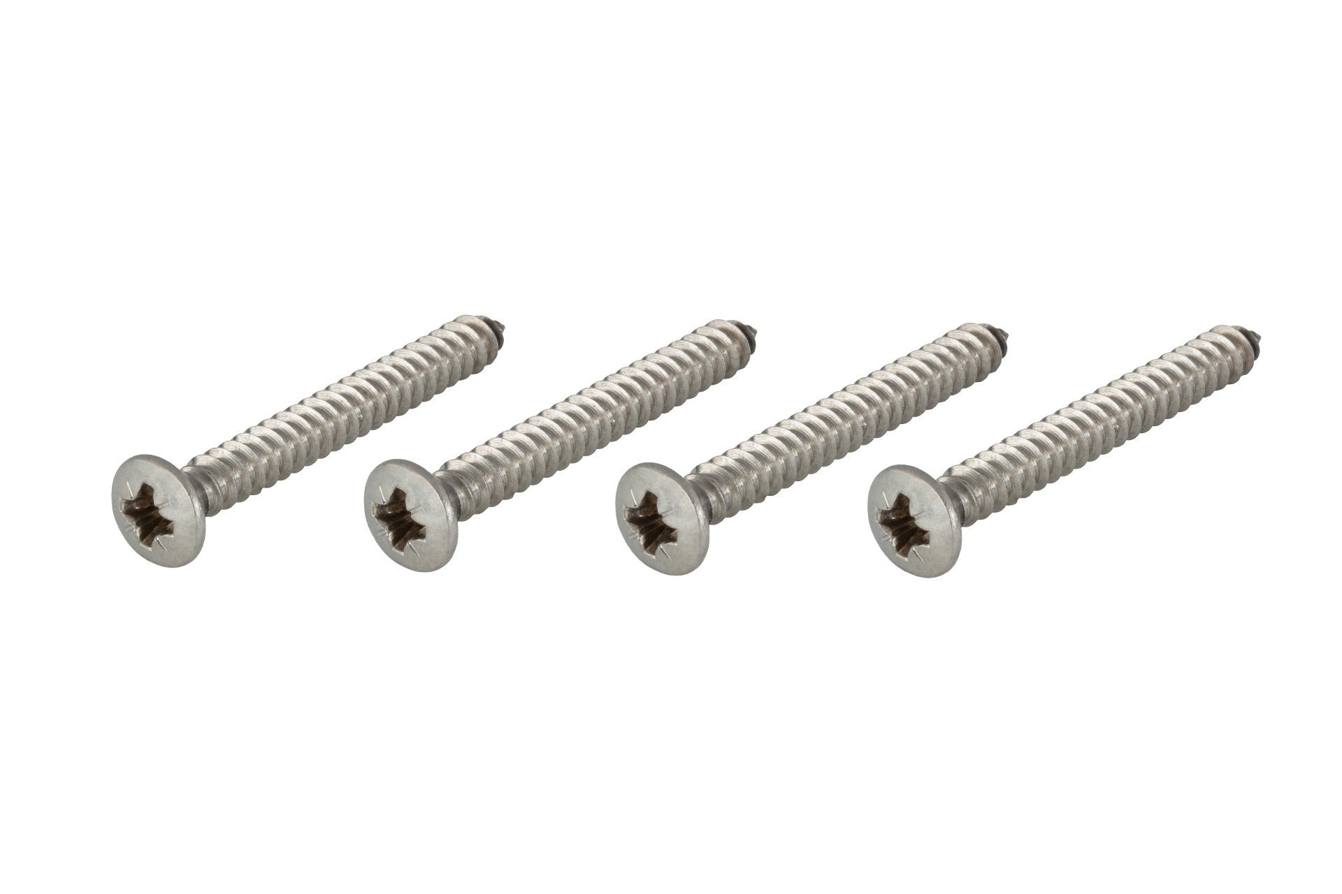 Framus & Warwick Parts - Countersunk Long Screw for Bolt-On Neck, 4.2 mm x 38 mm, 4 pcs. - Stainless Steel