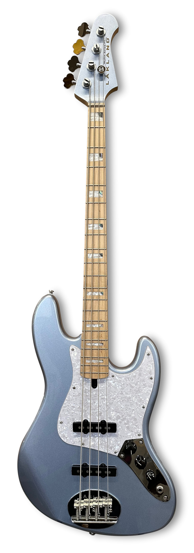 Lakland Skyline 44-60 Custom Bass, 4-String - Ice Blue Metallic Gloss