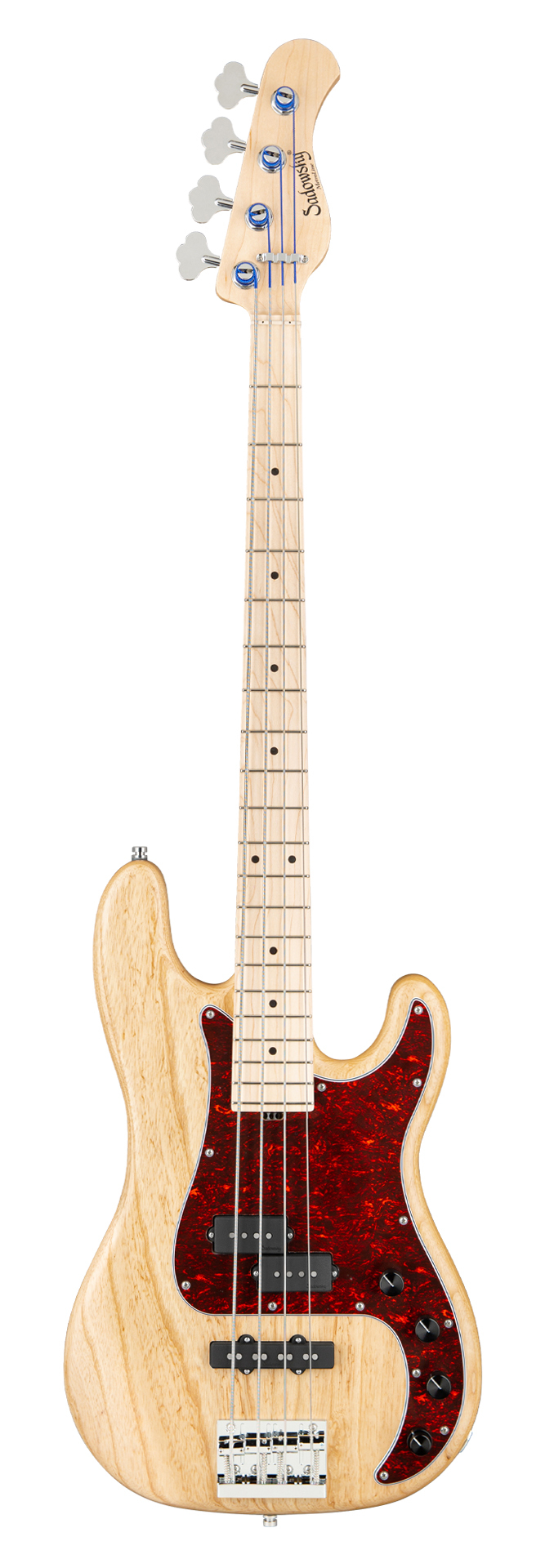 Sadowsky MetroLine 21-Fret Hybrid P/J Bass, Swamp Ash Body, Maple Fingerboard, 4-String - Natural Transparent Satin