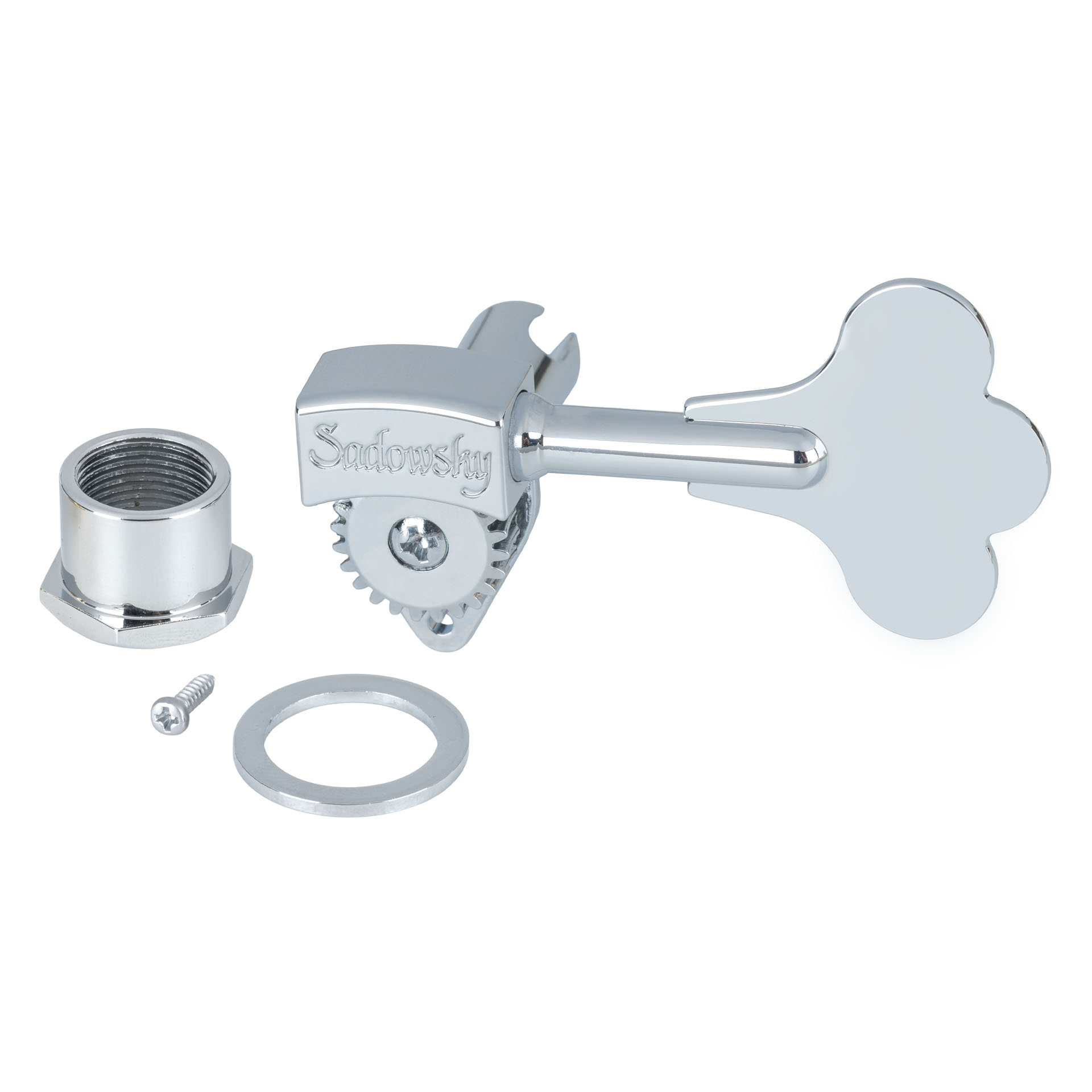 Sadowsky Parts - Ultra-Light Machine Head with Open Gear, Left (Bass) Side - Chrome