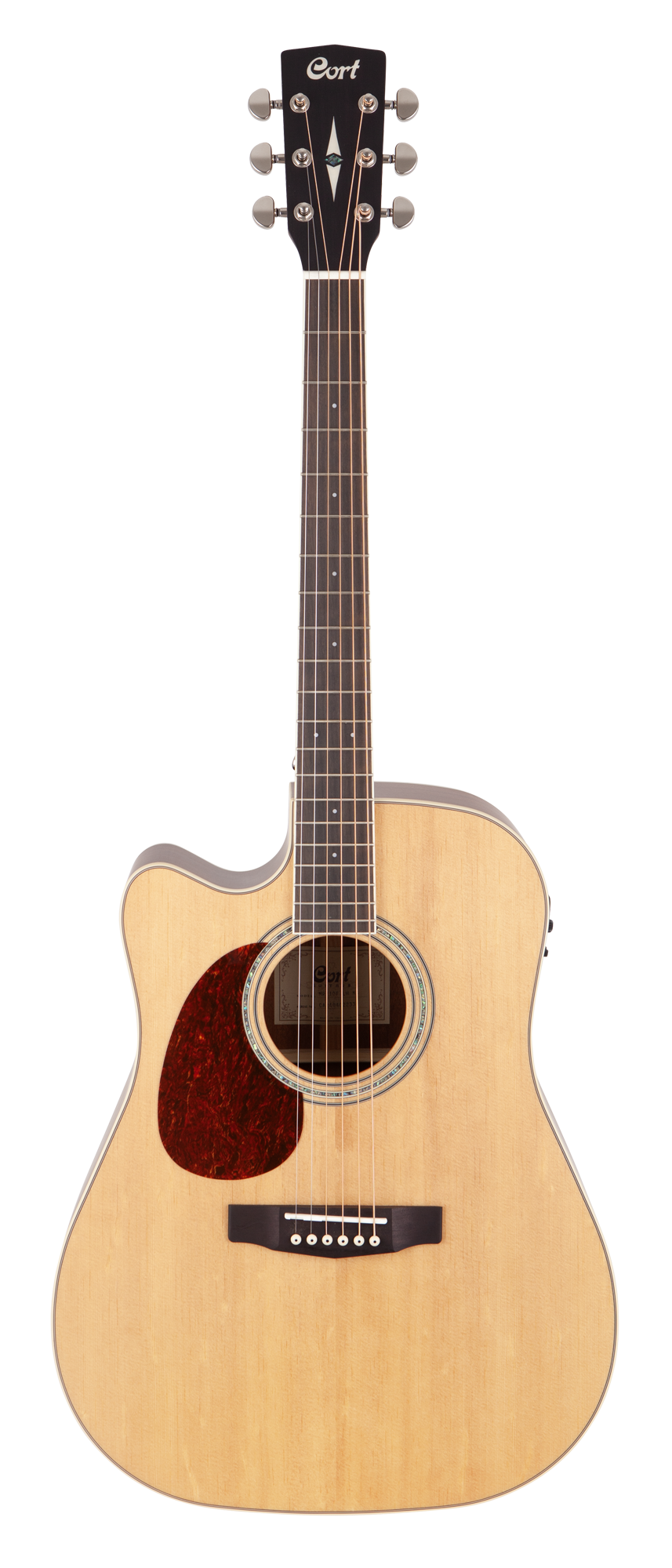 CORT Westerngitarre MR710F LH, Natur Satin, Linkshänder, Preamp