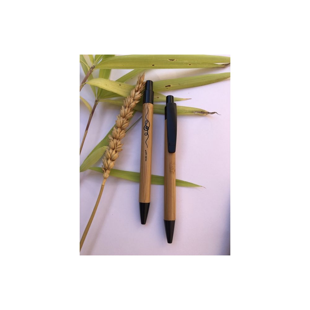 Kugelschreiber Violinschlüssel, schwarz - 100 % nachhaltig