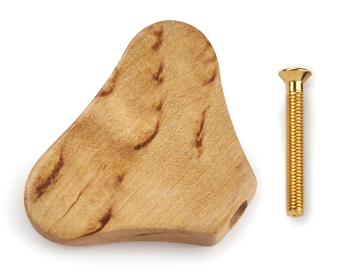 Warwick Parts - Wooden Peg for Warwick Machine Heads - Birch Burl (with Gold Screw)