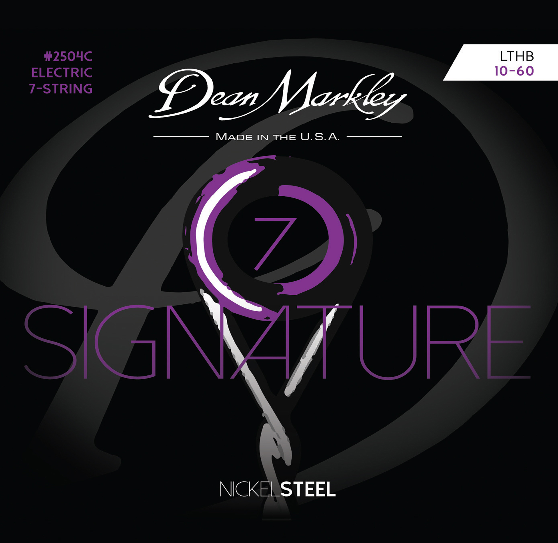 Dean Markley Signature - 2504 C - Electric Guitar String Set, 7-String, Light Top Heavy Bottom, .010-.060