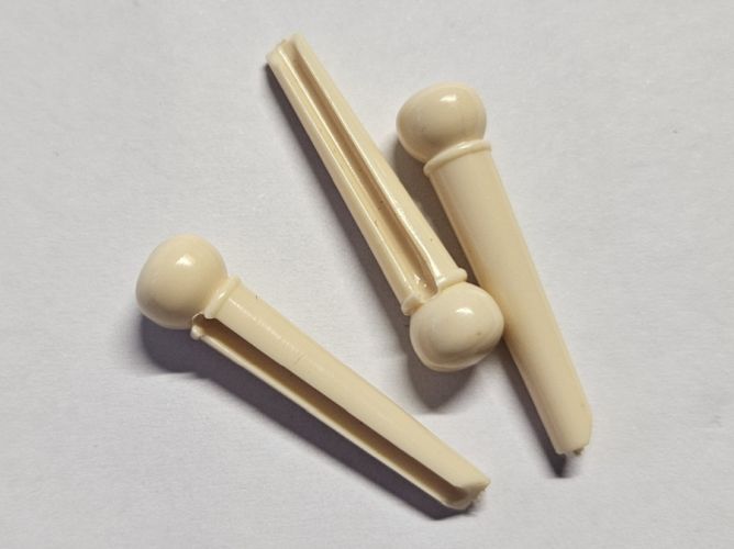 Bridge Pin Kunststoff creme - 1 Stück