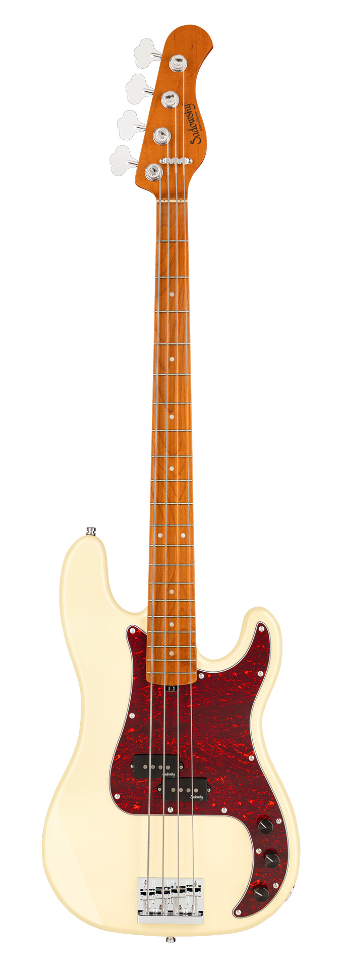 Sadowsky MetroExpress 20-Fret Ultra Vintage P Bass, Roasted Maple Fingerboard, 4-String - Solid Olympic White High Polish