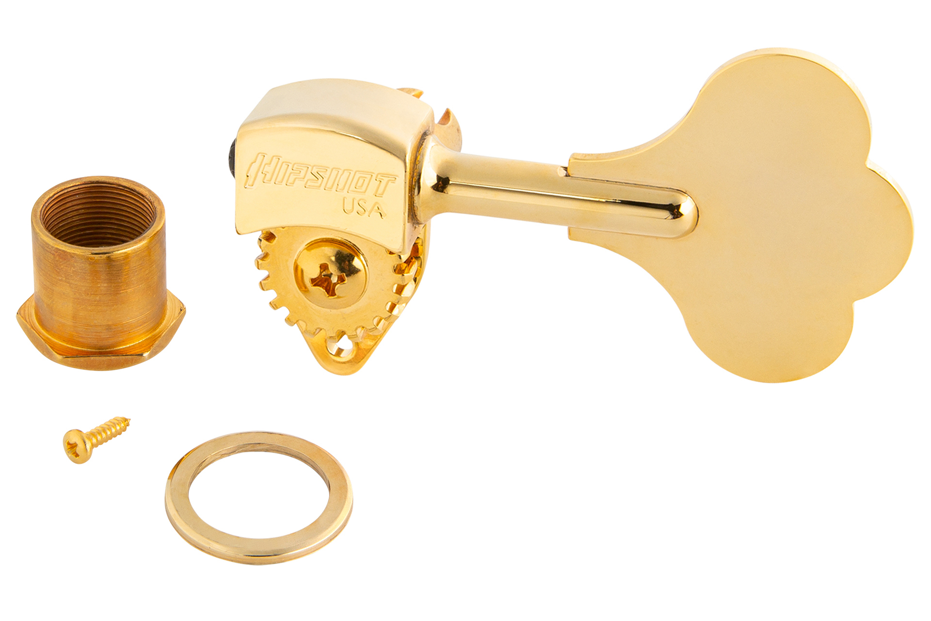 Sadowsky/Hipshot - Ultralite Bass Machine Head with Open Gear, Left (Bass) Side - Gold