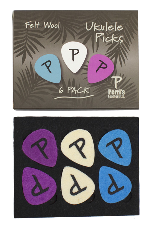 Perri's LP-FUP1 Filz- / Ukulele Picks 6er-Pack