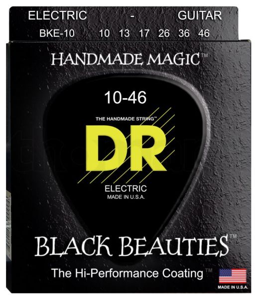 DR BLACK BEAUTIES BKE-10 Saiten E-Gitarre 010-046