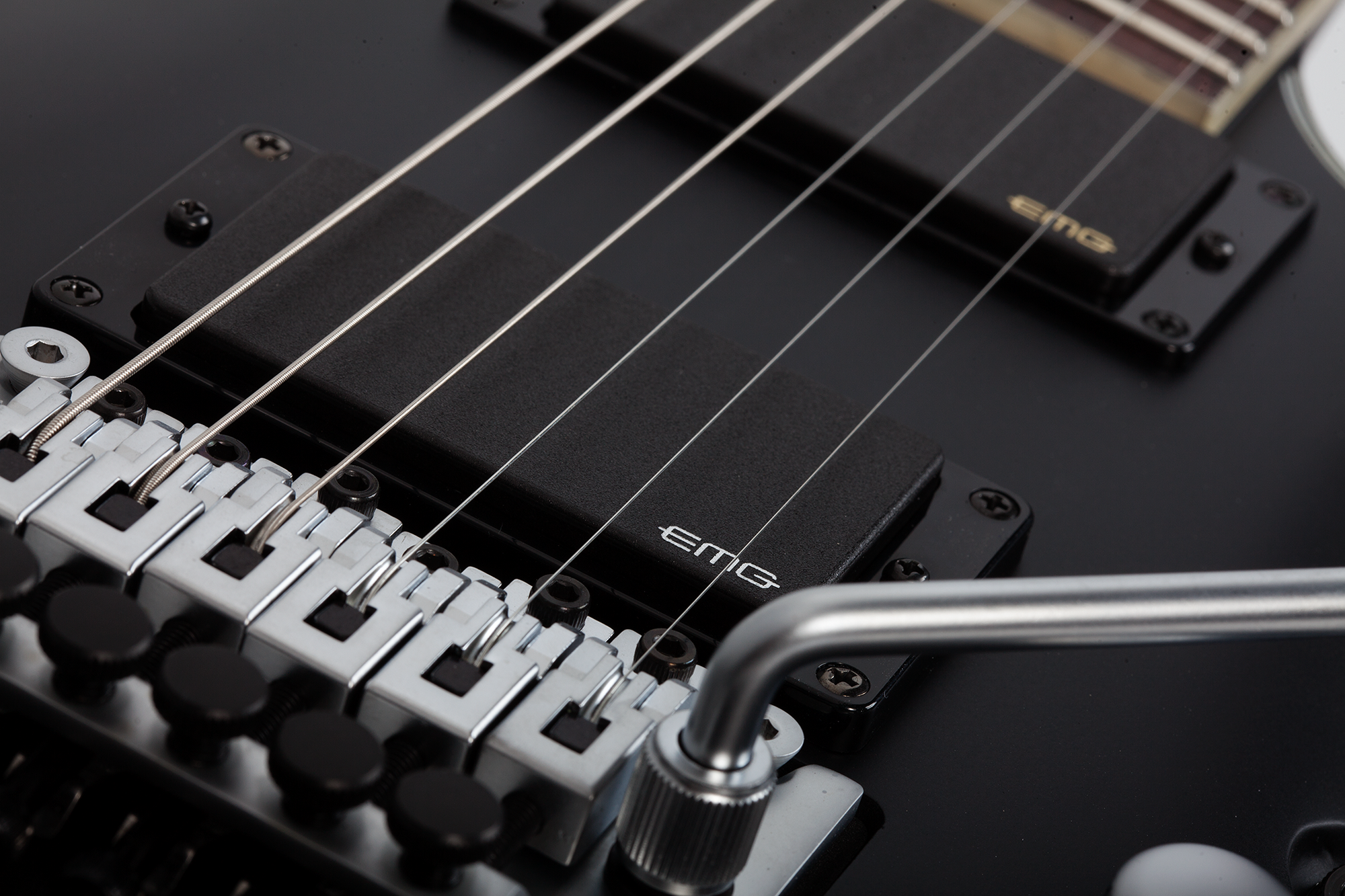 SCHECTER E-Gitarre Damien Platinum-6 FR, Satin Black