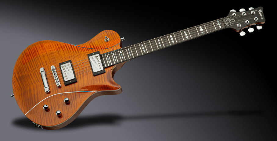 Framus Teambuilt Pro Series Panthera II Supreme - Amber Transparent High Polish, Satin Back / Side