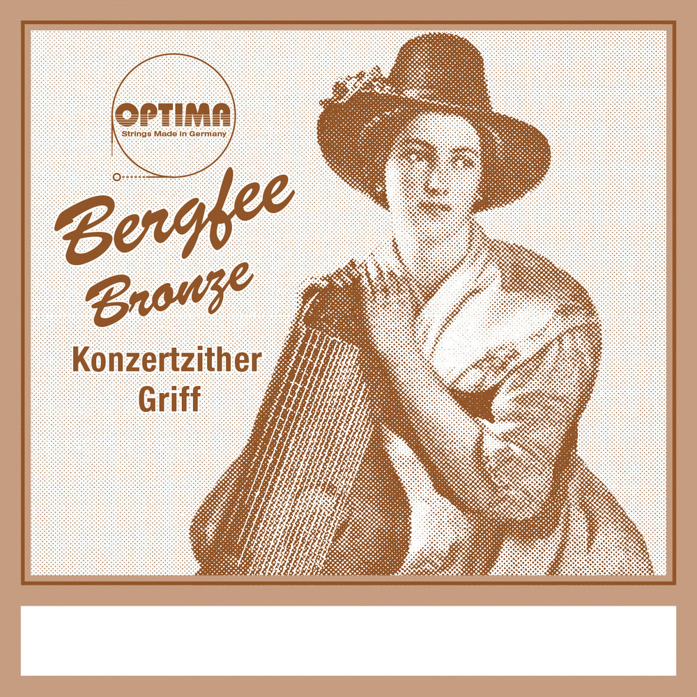 Bergfee Optima Zither-Saiten Griffsaiten Münchner Stimmung, 1251 Satz, verlängert