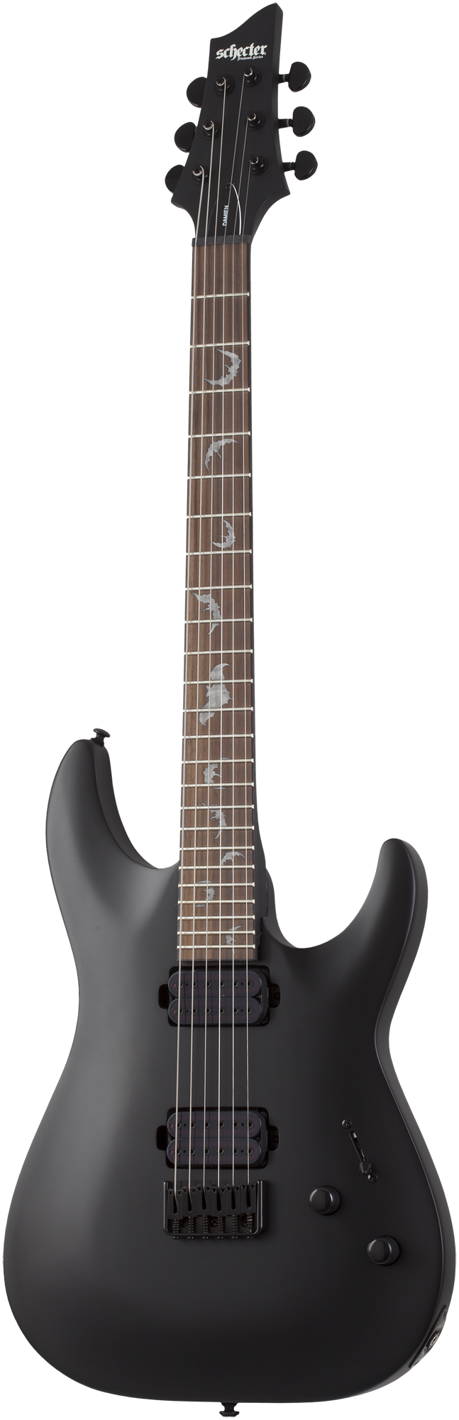 SCHECTER E-Gitarre Damien 6, Satin Black