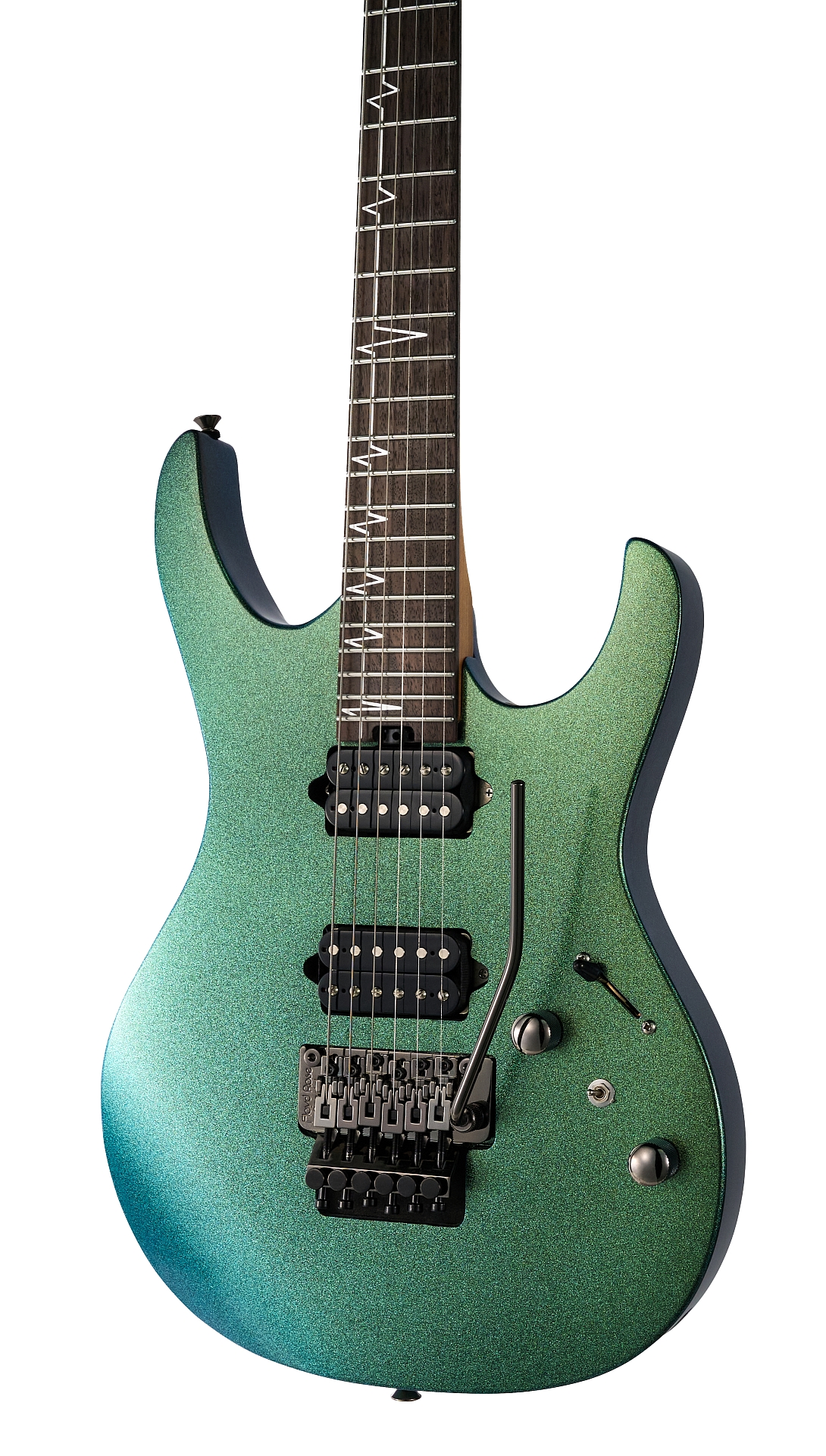 Mooer MMT100 FR Guitar, Floyd Rose Tremolo - Aurora Green