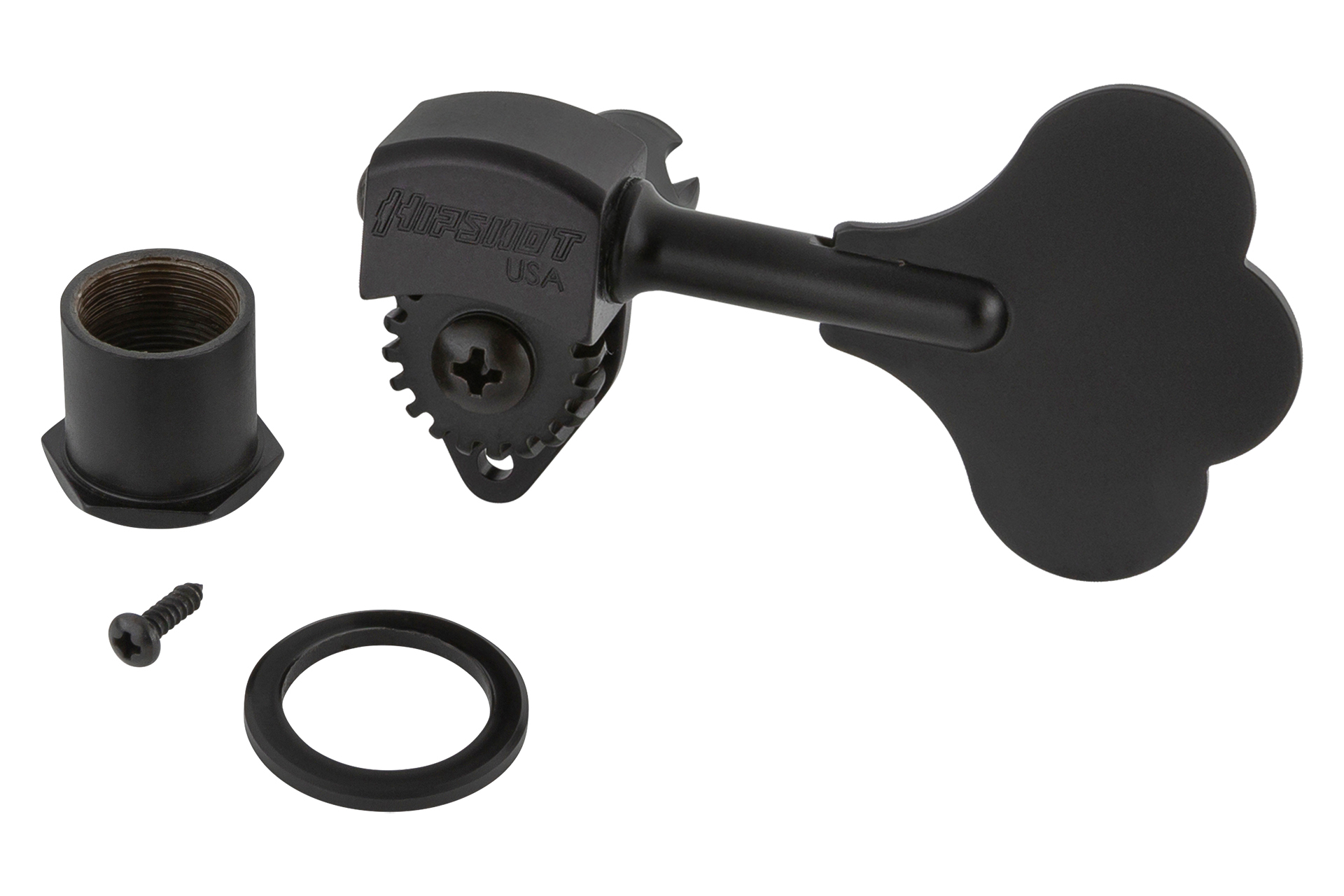 Sadowsky/Hipshot - Ultralite Bass Machine Head with Open Gear, Left (Bass) Side - Black