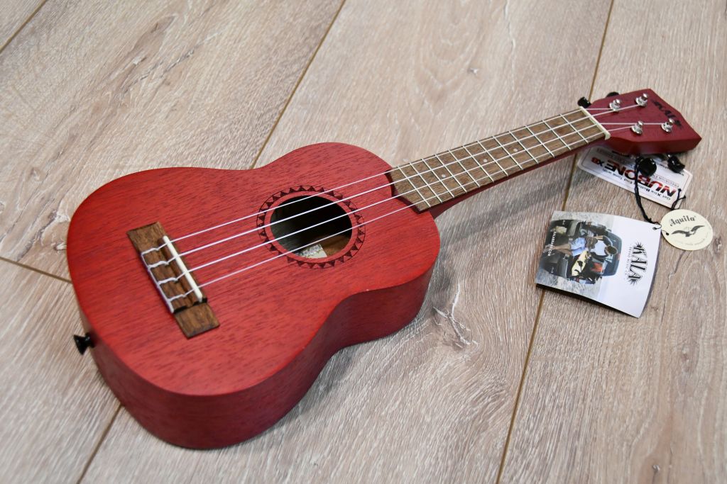 KALA KA-MRT-RED-S - Adobe Red Watercolor Meranti Sopran Ukulele