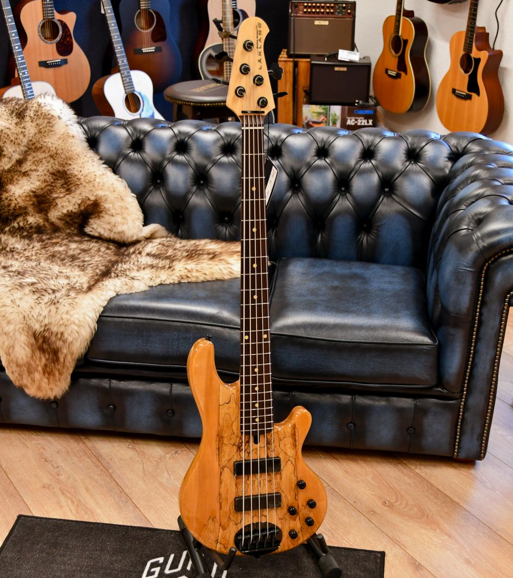 Lakland Skyline 55-01 Deluxe Bass, 5-String - Spalted Maple Top, Natural Gloss