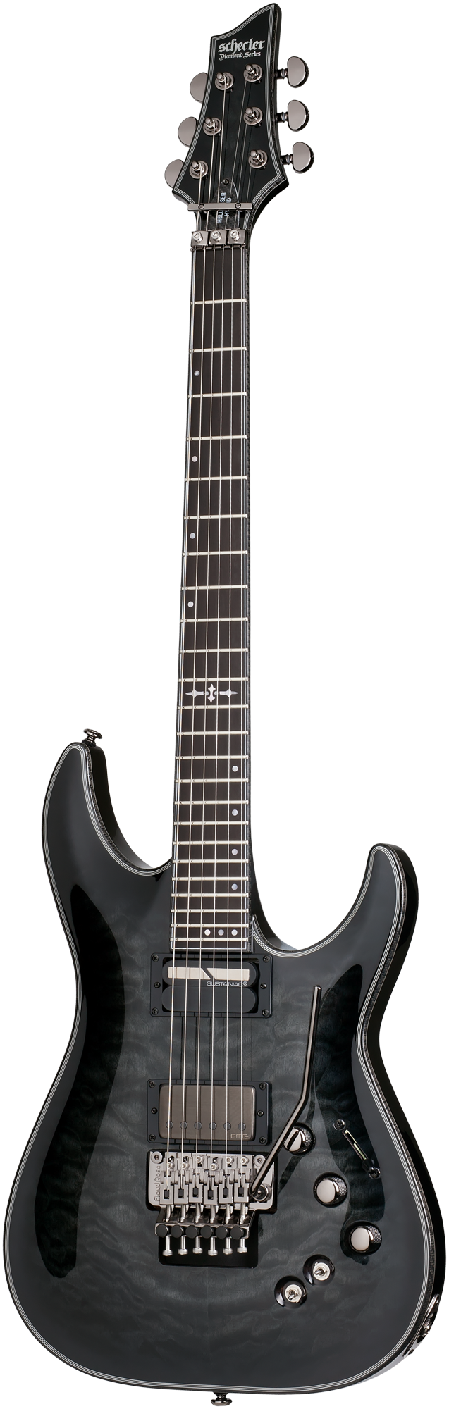 SCHECTER E-Gitarre Hellraiser Hybrid C-1 FR S, Trans Black Burst