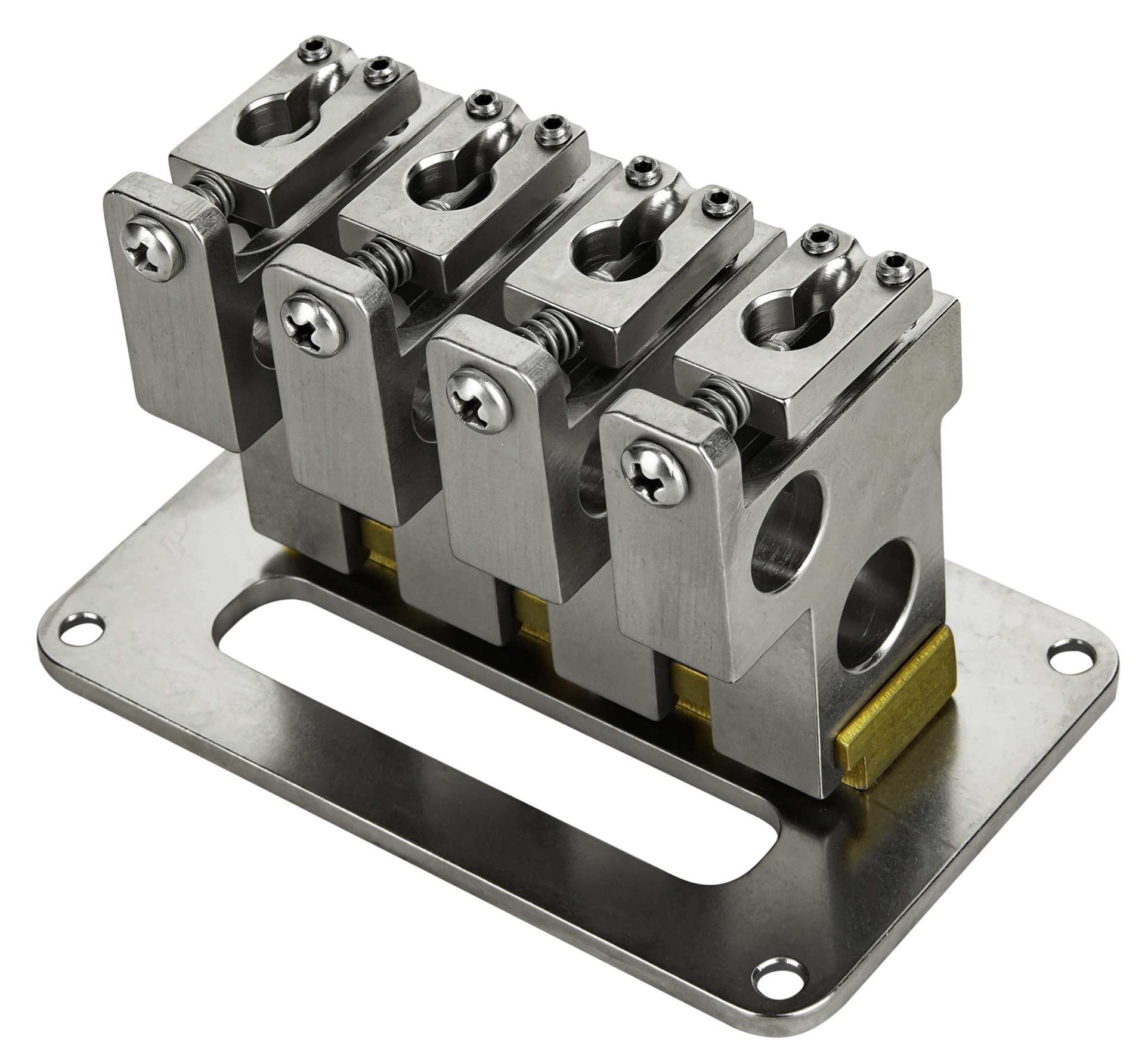 The 2Tek Bass Bridge - 4-string - Stainless Steel