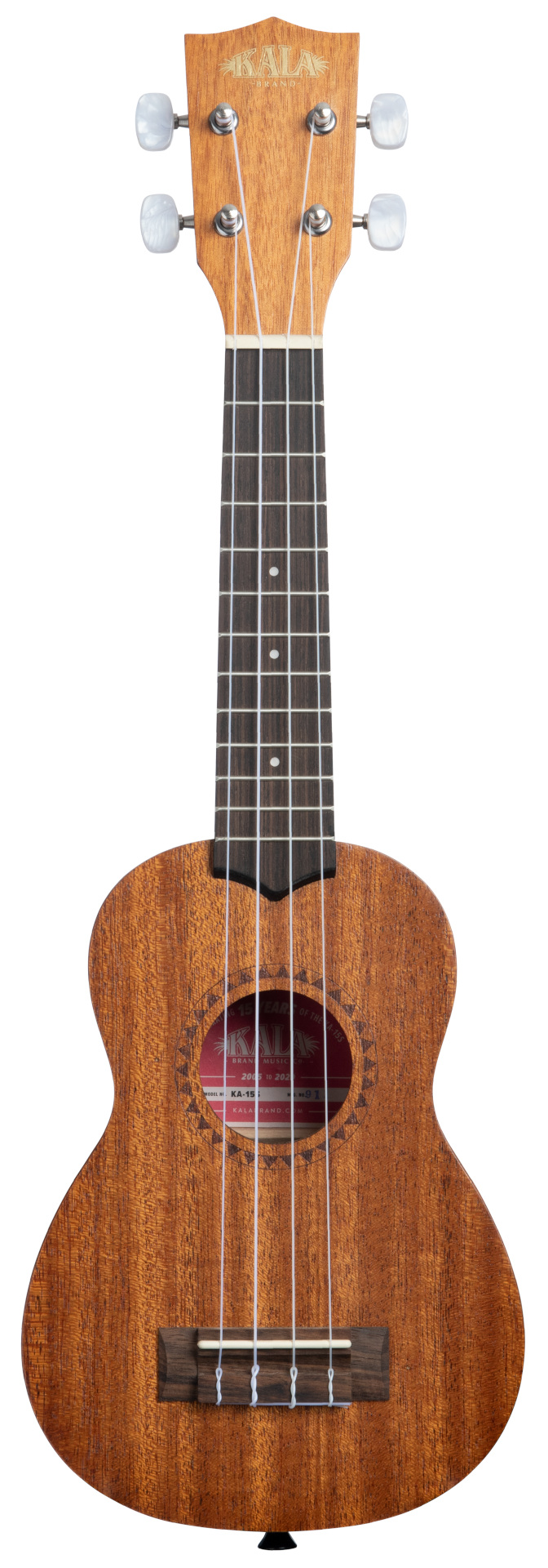 KALA KA-15S - Satin Mahogany Soprano Ukulele, with Bag (UB-S)