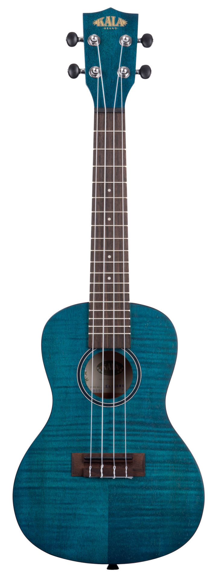 KALA KA-CEMB - Blue Exotic Mahogany Concert Ukulele, with Bag (UB-C)
