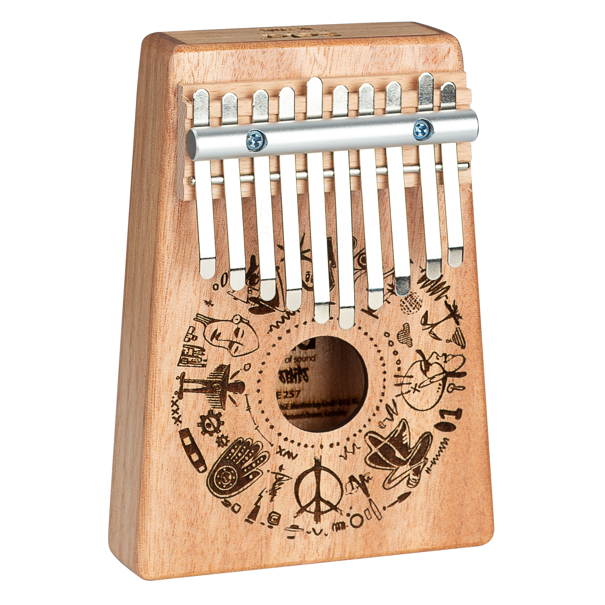 SELA SE257 Art Series Kalimba 10 Free Spirit