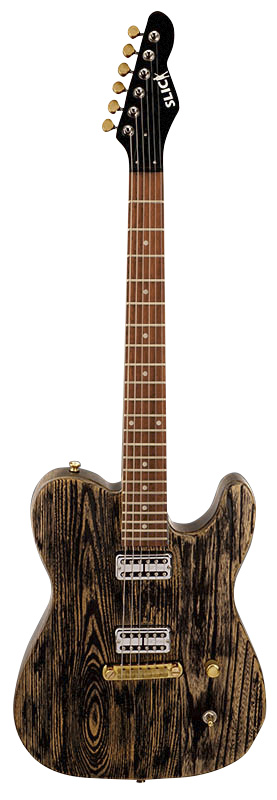 Slick SL 55 BA E-Gitarre T-Style Black Ash