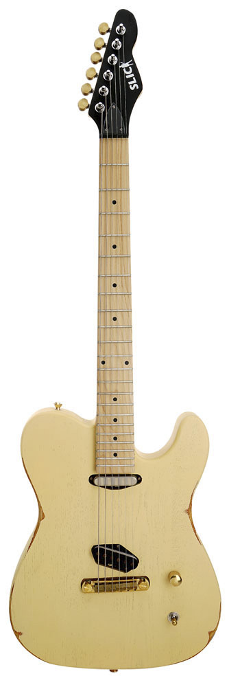 Slick SL 50 M VC E-Gitarre T-Style Vintage Cream