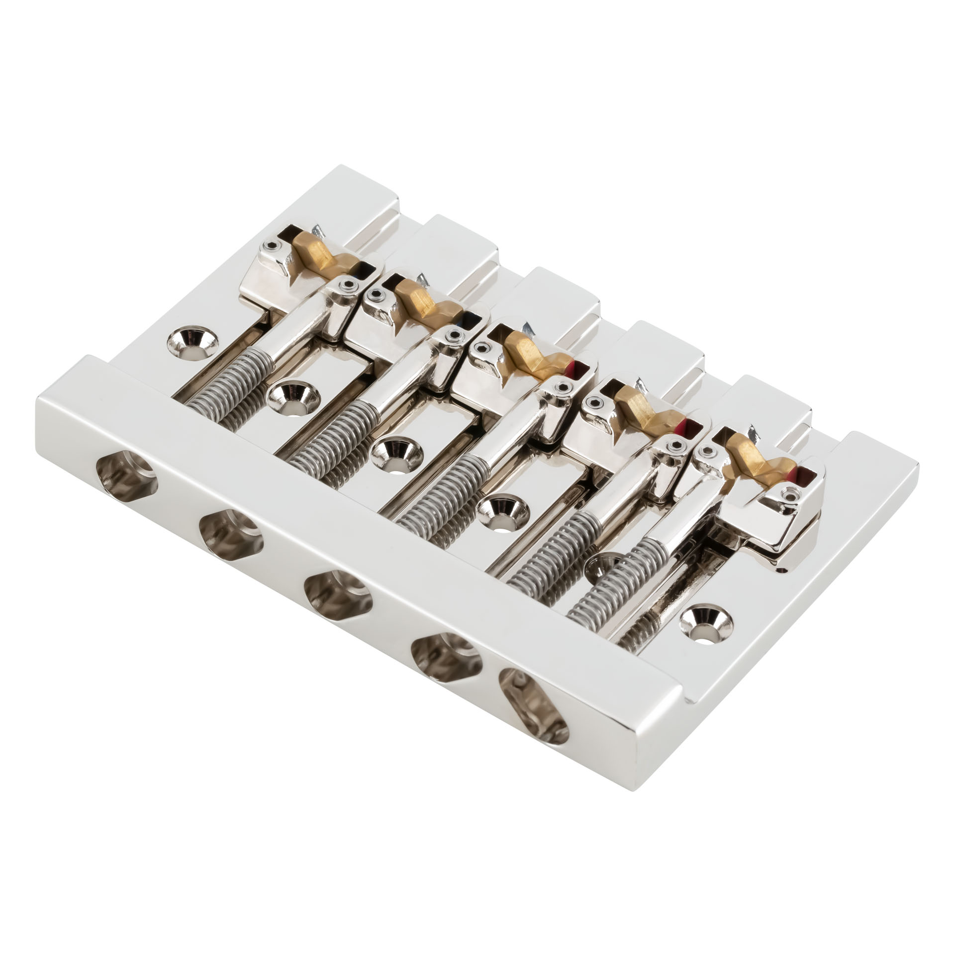 HIPSHOT 5 String KickAss Bass Bridge - Mounting Style II - Nickel