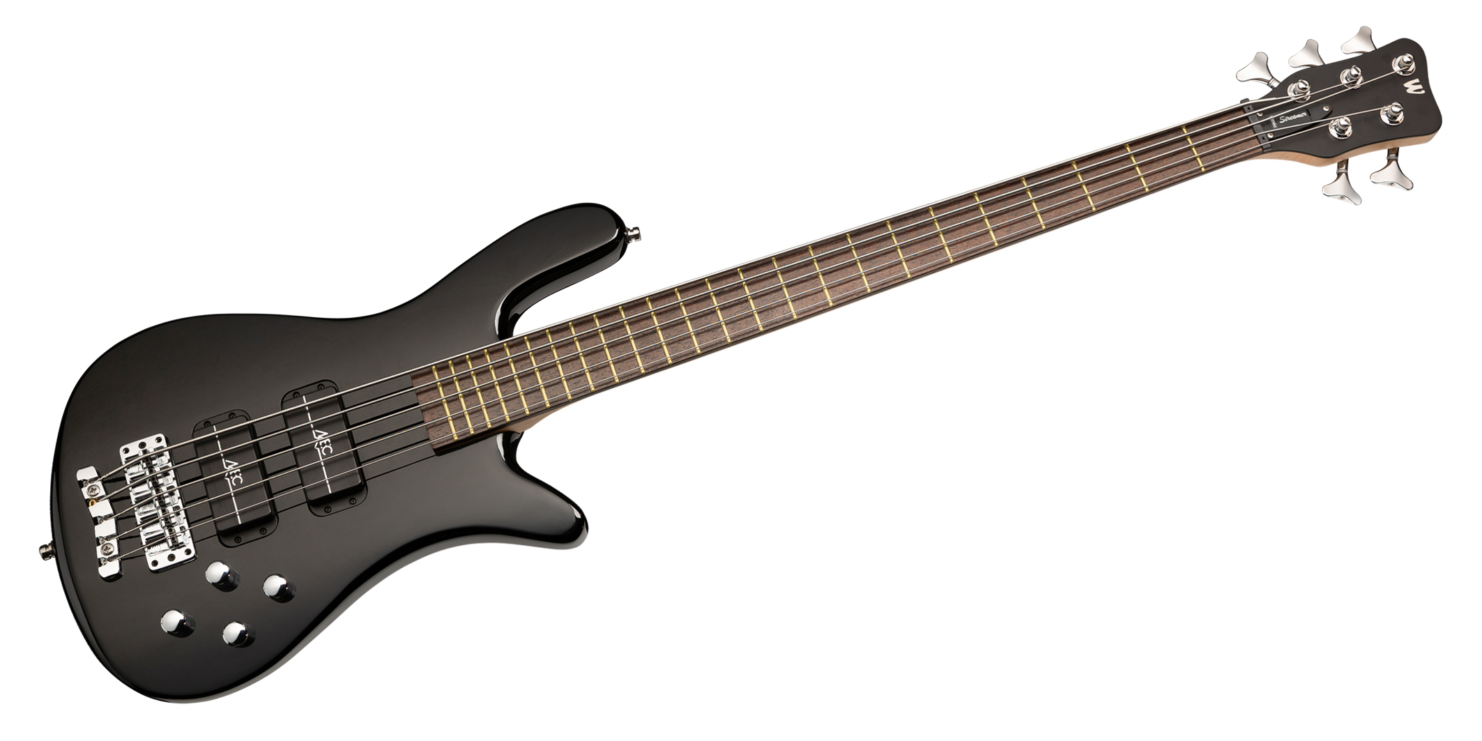 Warwick RockBass Streamer Standard, 5-String - Solid Black High Polish