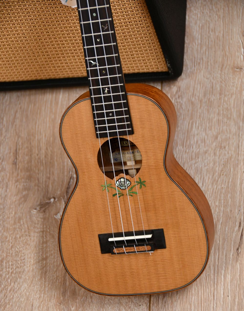 Leho LHUS-CSM-CEL Celebration Sopran Ukulele Zeder inkl. Gigbag