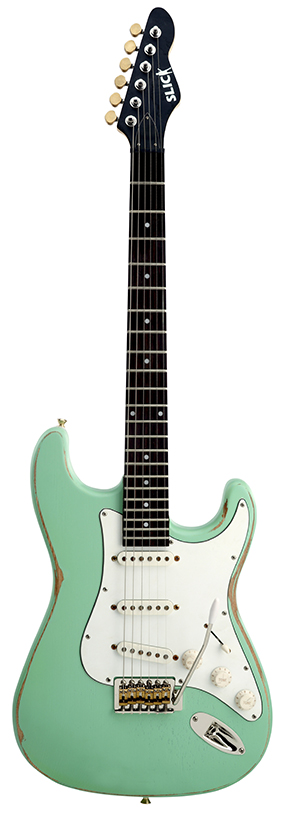Slick SL 57 SG E-Gitarre ST-Style Surf Green