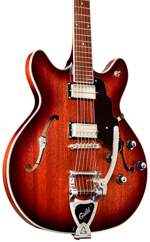 GUILD Starfire I DC CAB w/vibrato E-Gitarre, California Burst