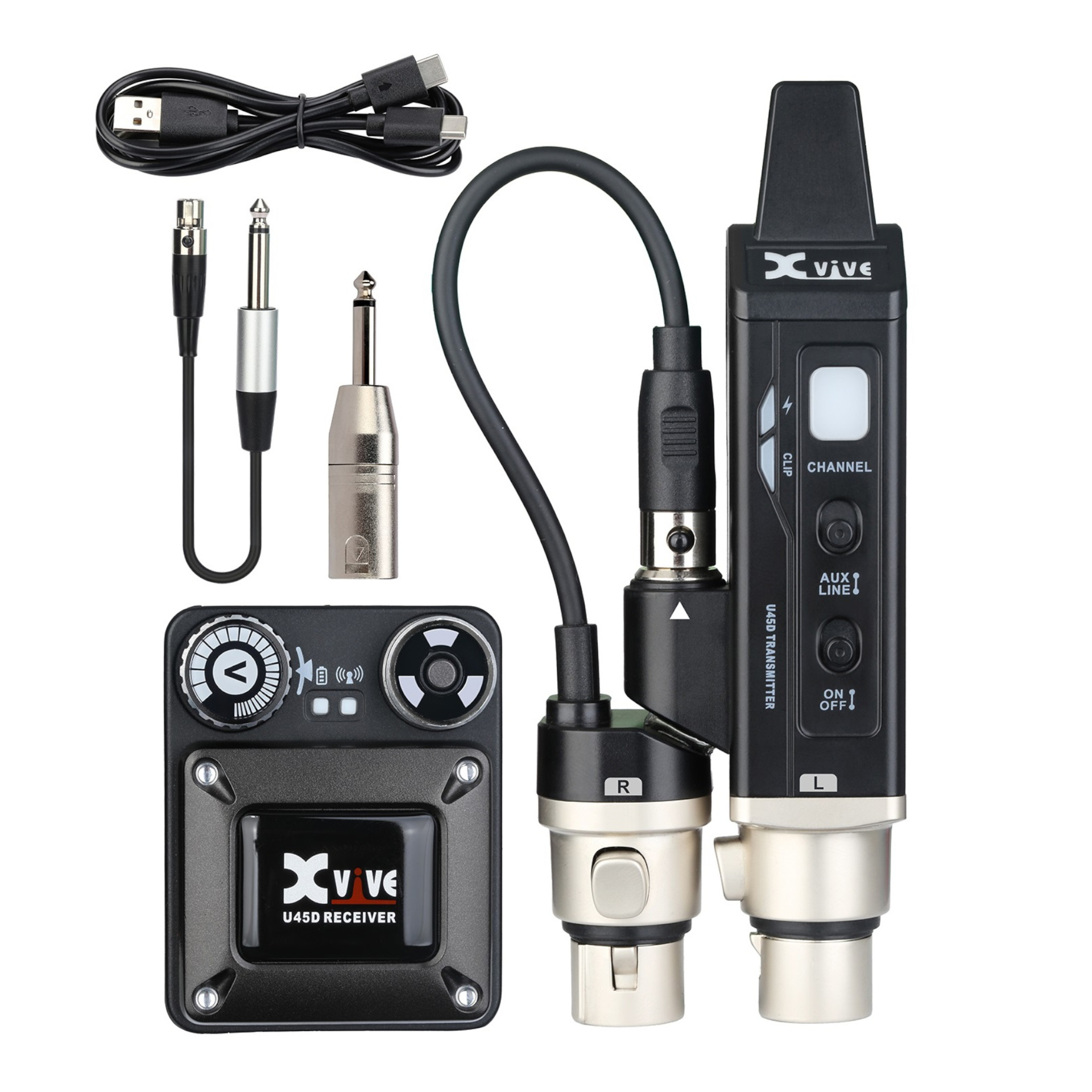XVive U45D Stereo In-Ear Monitor Wireless System, 5.8 GHz