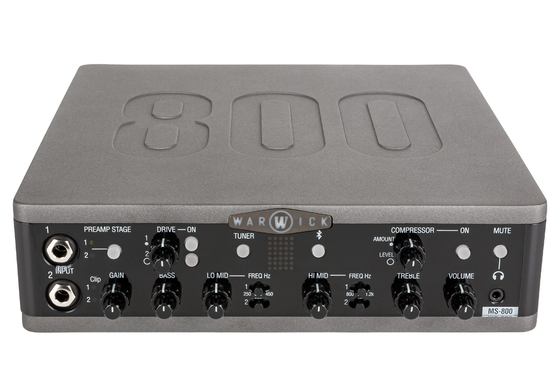 Warwick MS 800 Multi Stage Bass Amp Head with USB Interface, 800 Watt